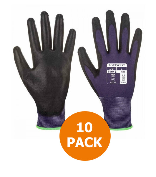 A195 Touchscreen PU Glove 10 Pack
